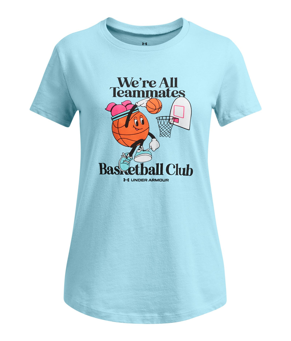 UA Basketball Girls' Short Sleeve - Blue
