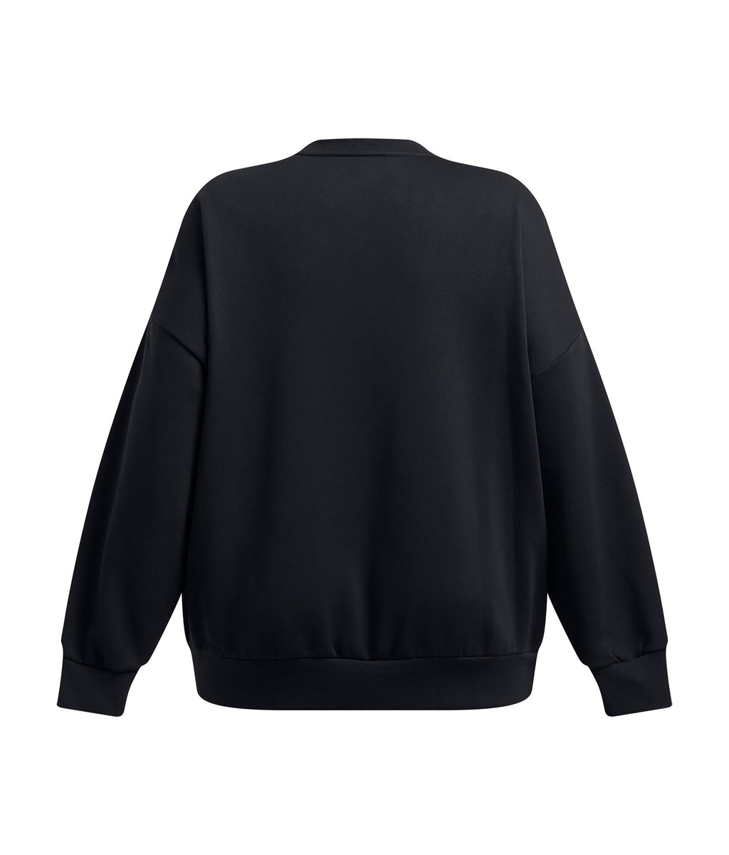 UA Rival Fleece Women's Oversized Crew - Black