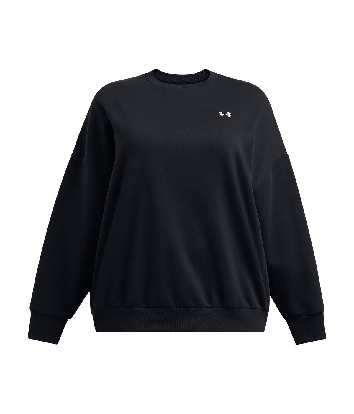 UA Rival Fleece Women's Oversized Crew - Black