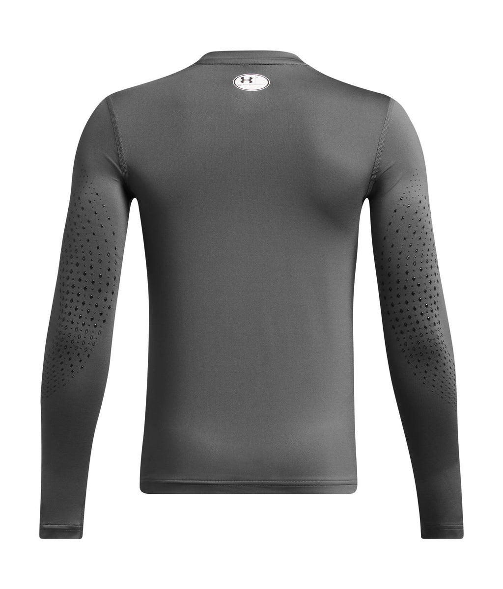 UA Hockey Grippy Boys' Fitted Long Sleeve - Gray