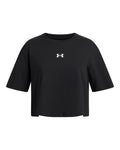 UA Rival Girls' Boxy Crop Short Sleeve - Black