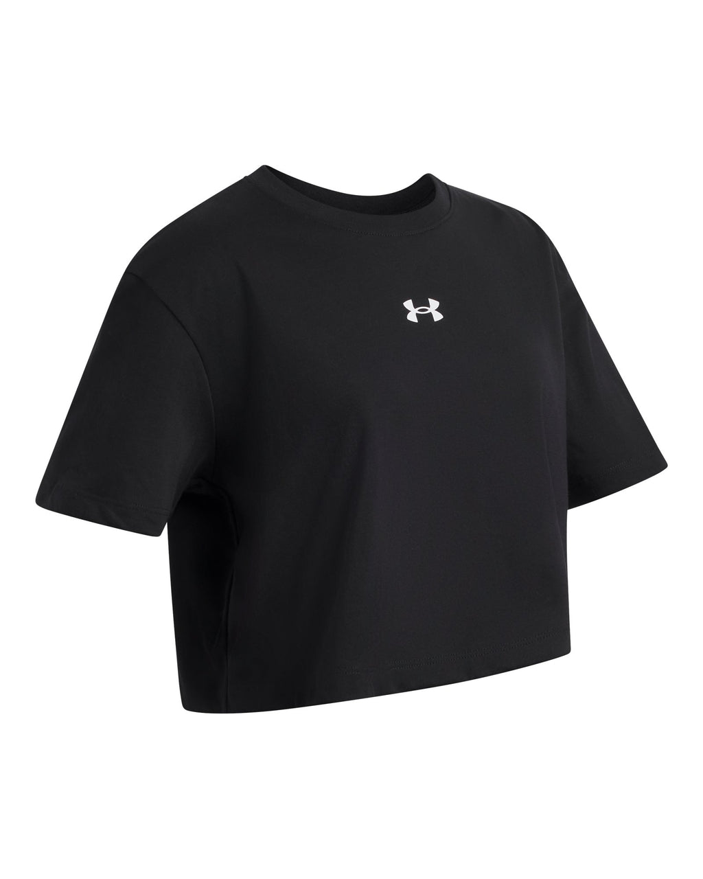 UA Rival Girls' Boxy Crop Short Sleeve - Black