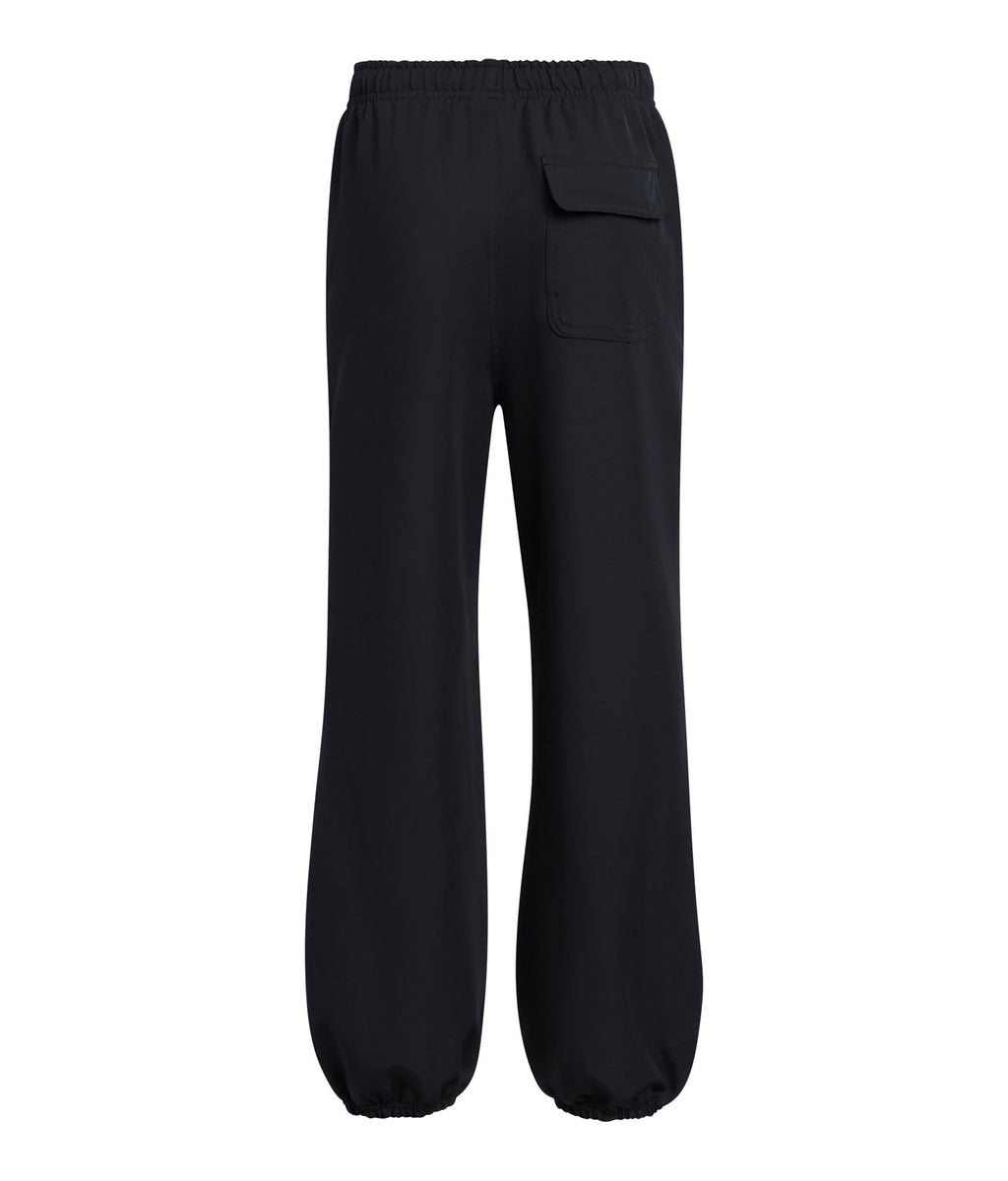 UA Unstoppable Woven Girls' Wide Leg Pants - Black