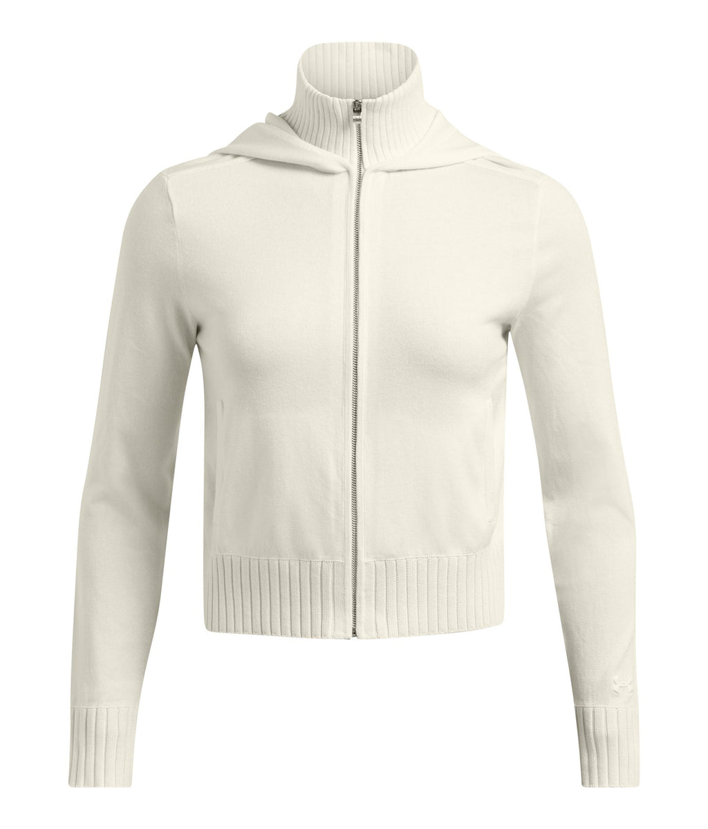 UA Premier Women's Full-Zip Hooded Sweater - White