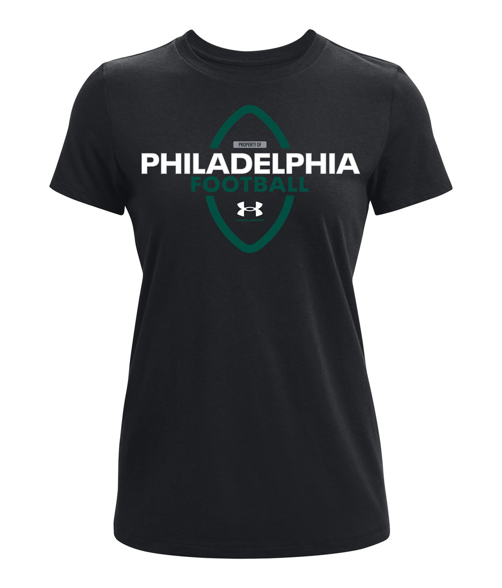UA Philadelphia Football Women's Short Sleeve - Black