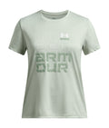 UA Tech™ Split Wordmark Girls' Short Sleeve - Green