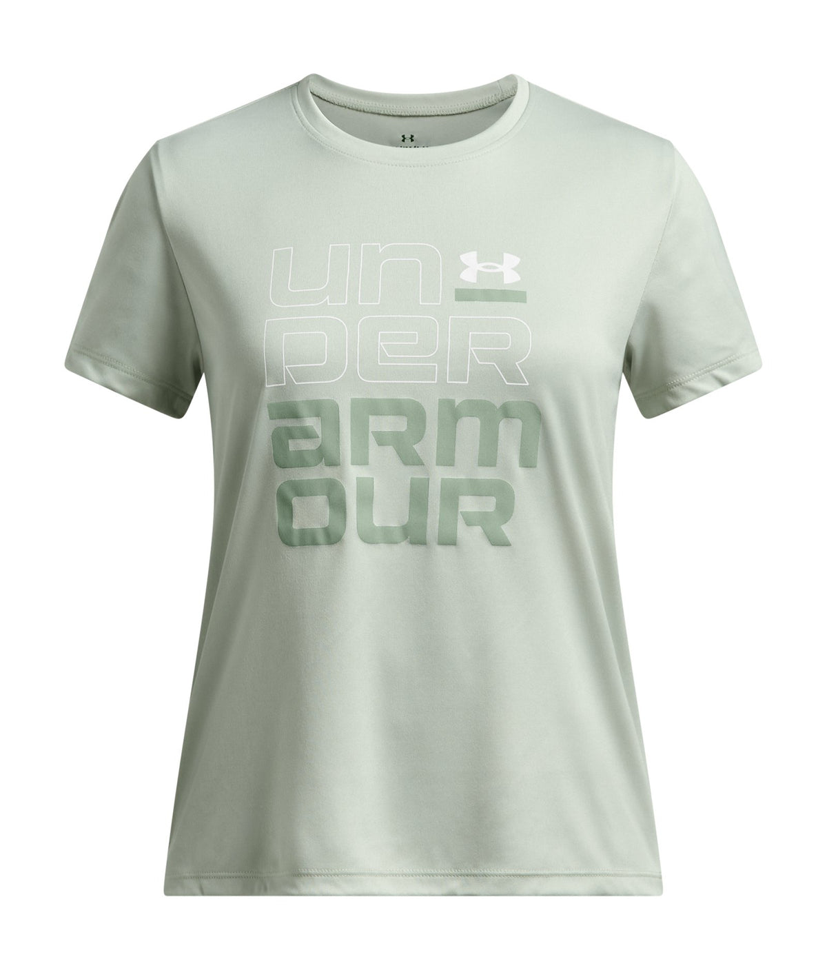 UA Tech™ Split Wordmark Girls' Short Sleeve - Green