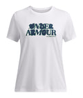 UA Tech™ Wordmark Girls' Short Sleeve - White
