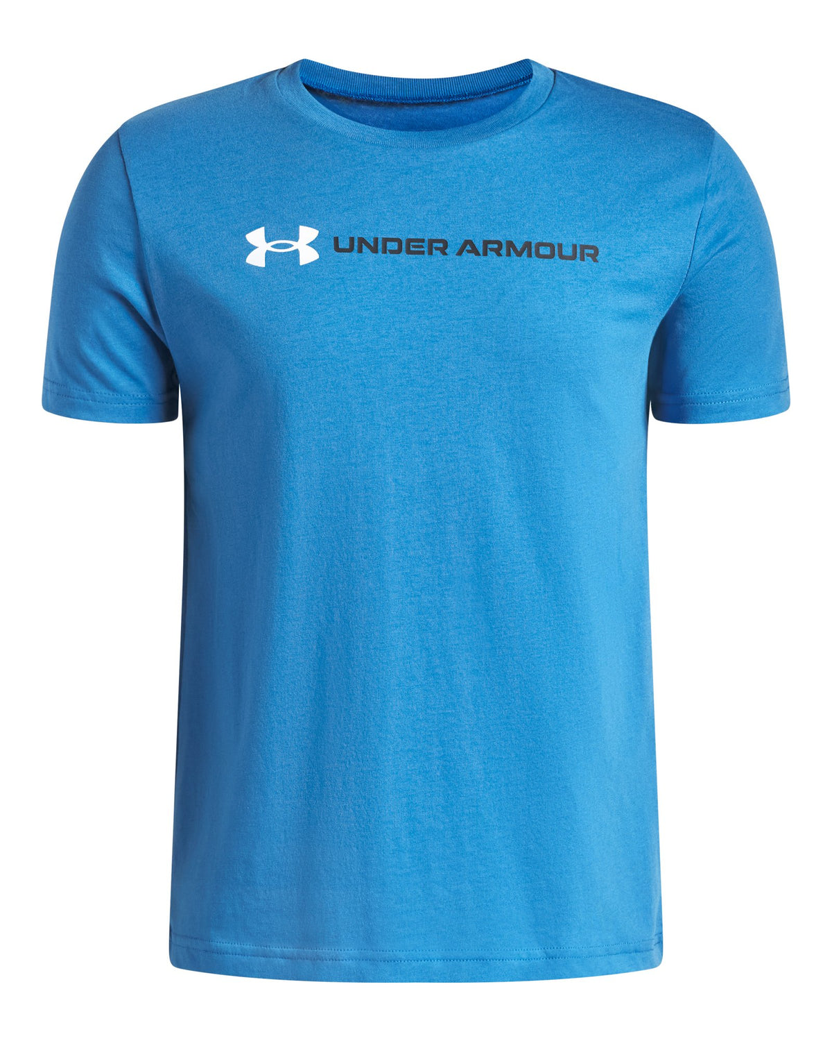 UA Logo Wordmark Boys' Short Sleeve - Blue