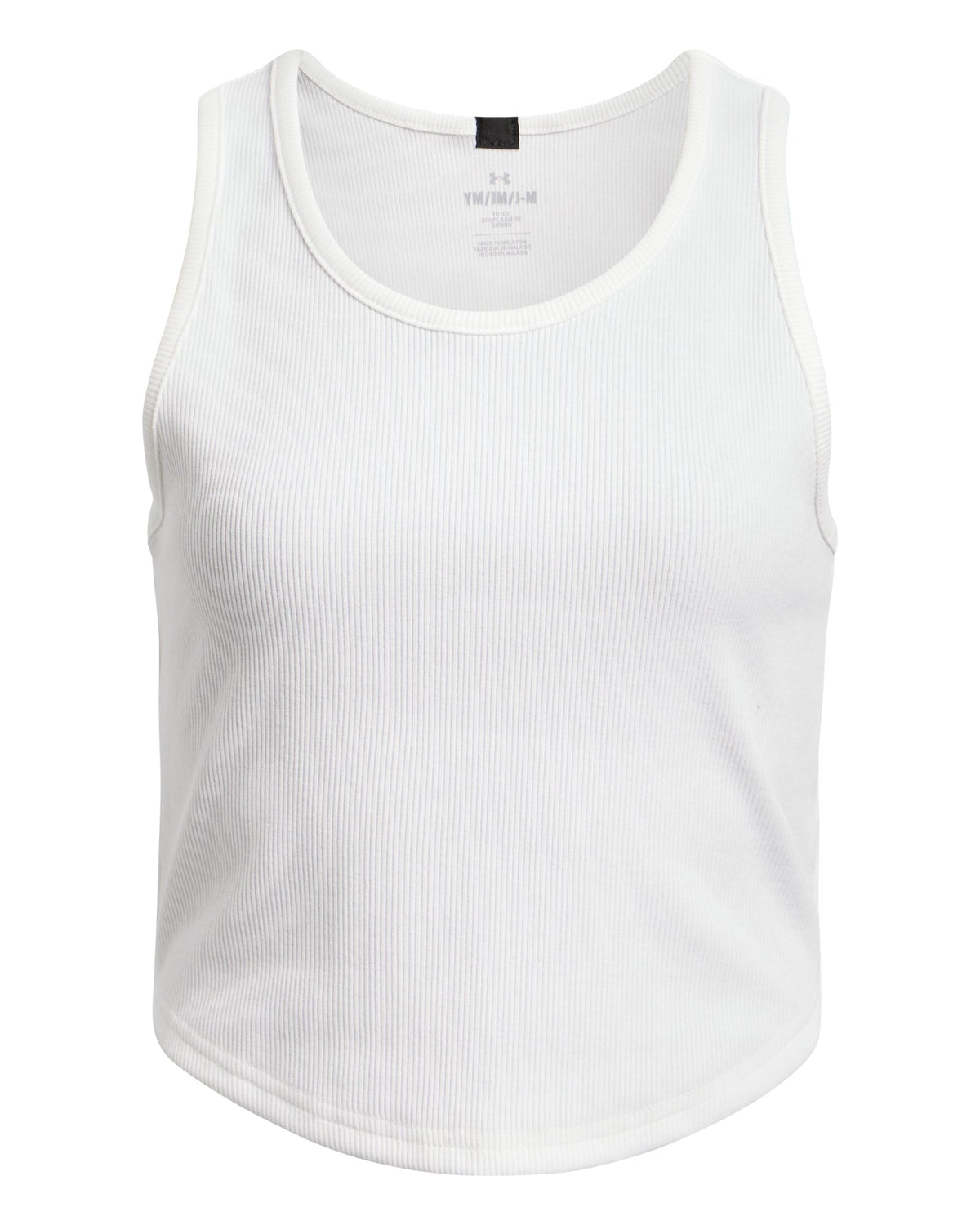 UA Rival Rib Girls' Tank - White