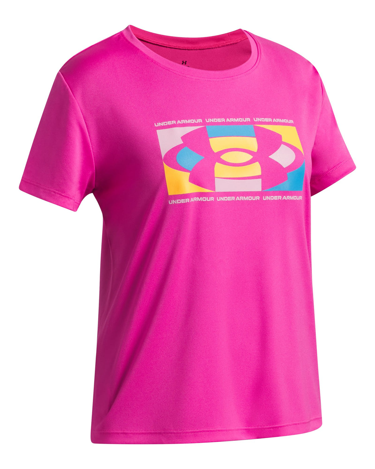 UA Tech™ Big Logo Girls' Short Sleeve - Pink
