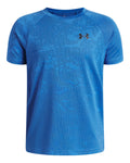 UA Tech™ Jacquard 2.0 Boys' Short Sleeve - Blue