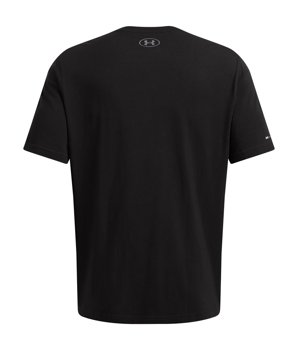UA Icon Charged Cotton® Men's V-neck Short Sleeve - Black