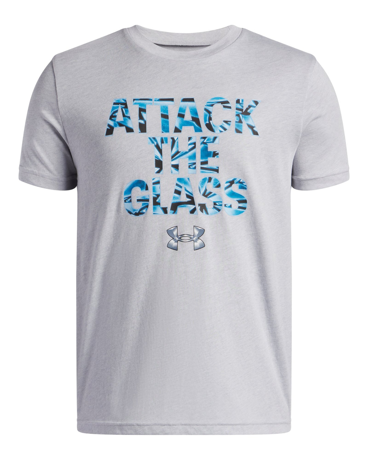 UA Hoops Glass Boys' Short Sleeve - Gray