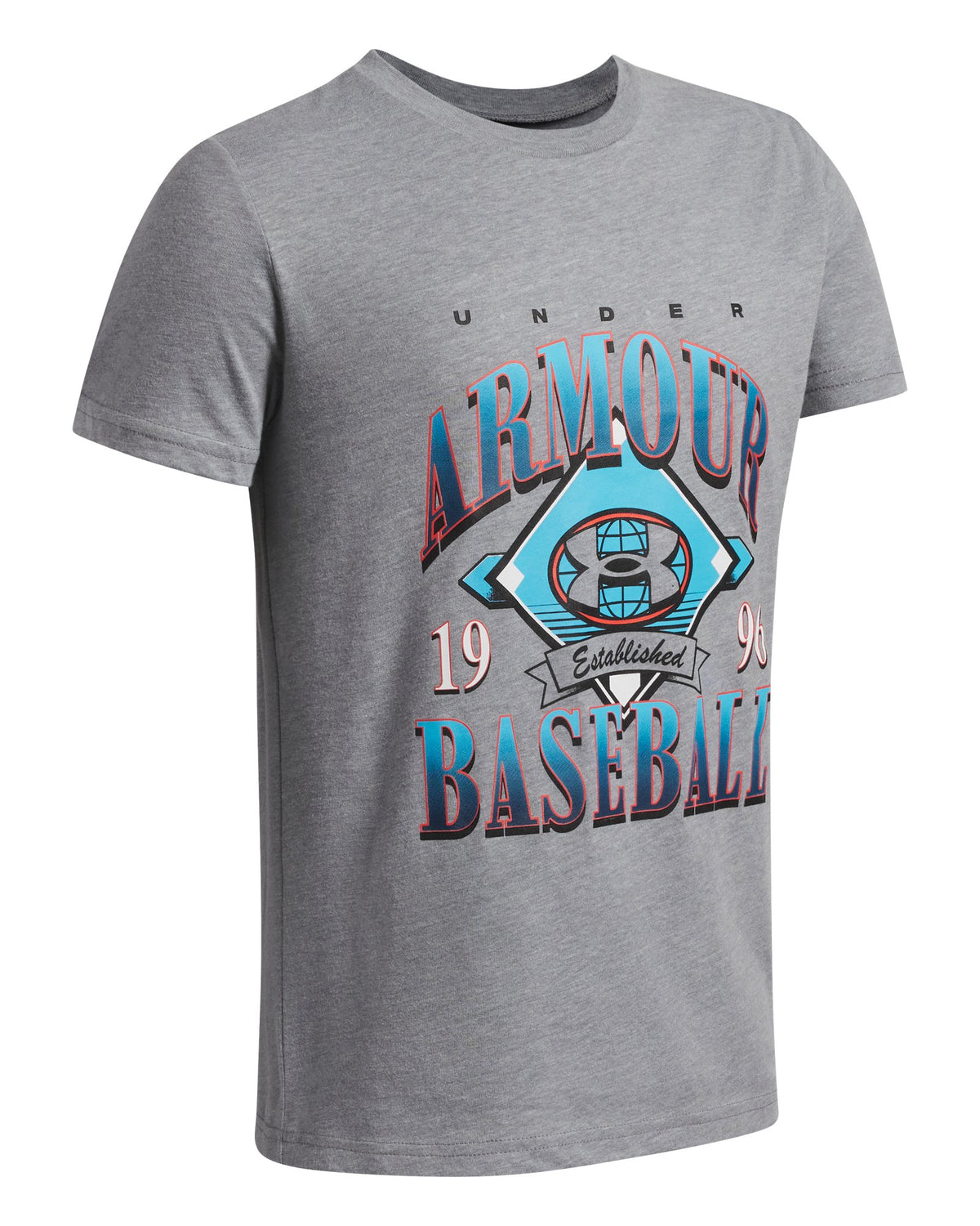 UA Baseball Icon Boys' Short Sleeve - Gray