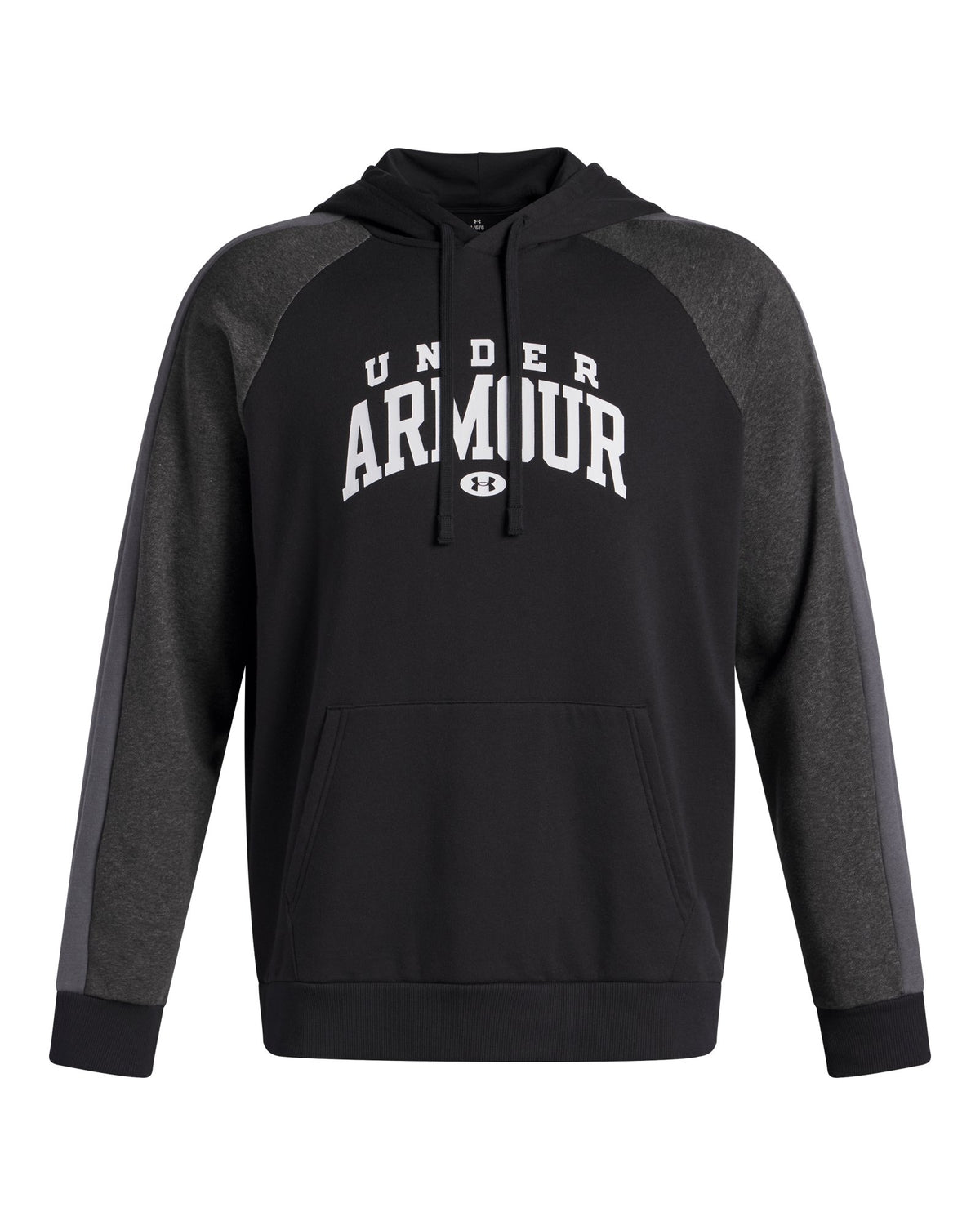 UA Rival Fleece Colorblock Men's Hoodie - Black