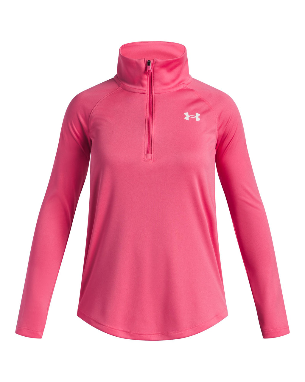 UA Tech™ Wordmark Girls' ½ Zip - Pink