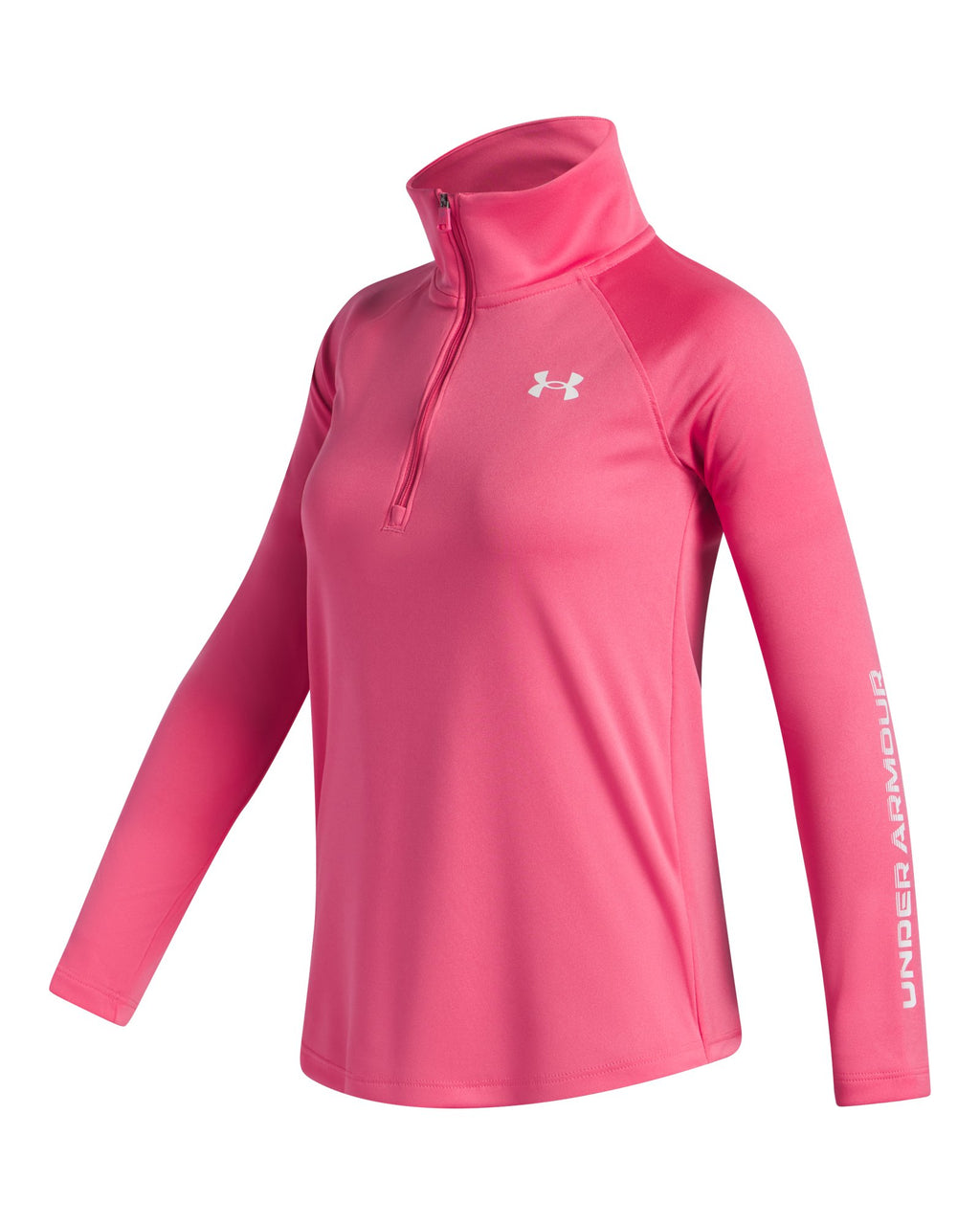 UA Tech™ Wordmark Girls' ½ Zip - Pink