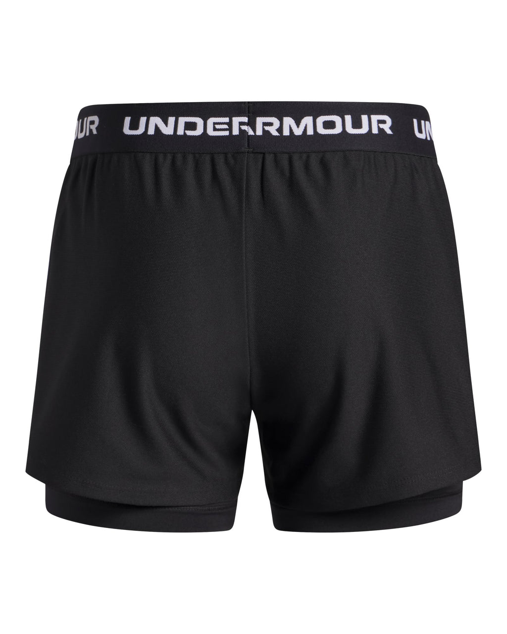 UA Tech™ Play Up Girls' 2-in-1 Shorts - Black