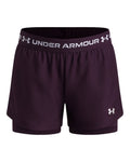 UA Tech™ Play Up Girls' 2-in-1 Shorts - Purple