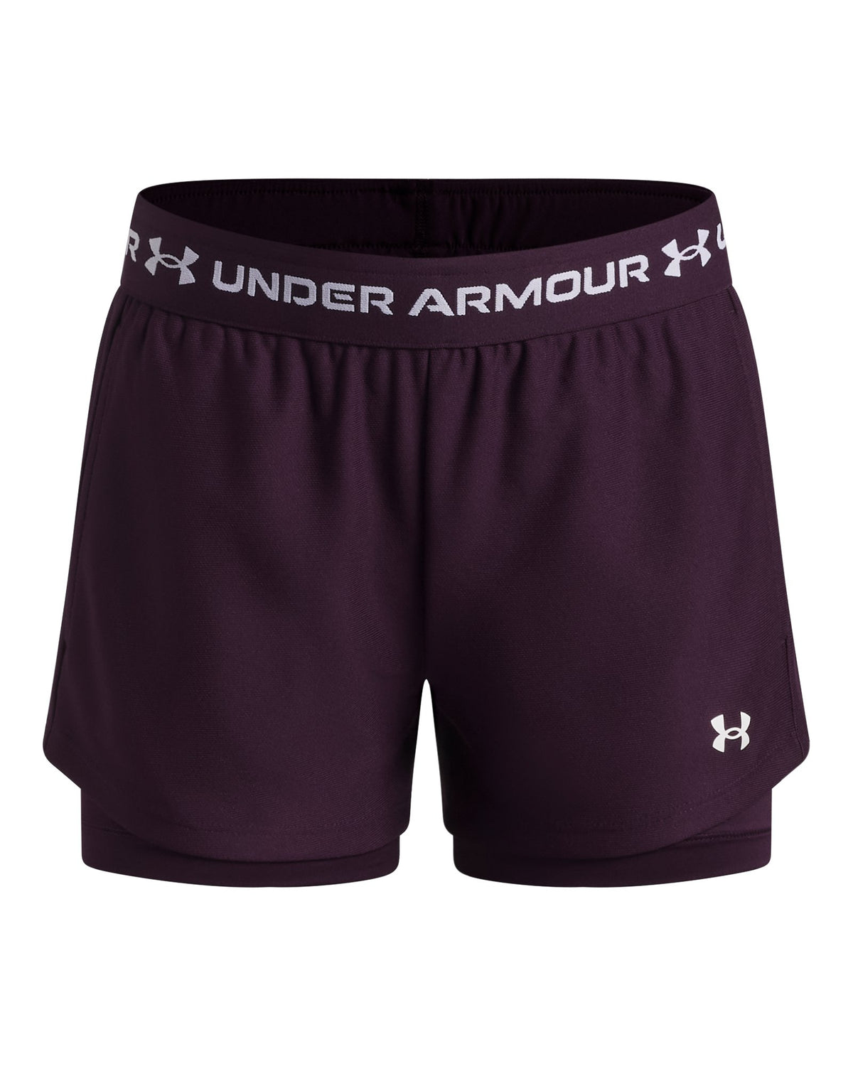 UA Tech™ Play Up Girls' 2-in-1 Shorts - Purple