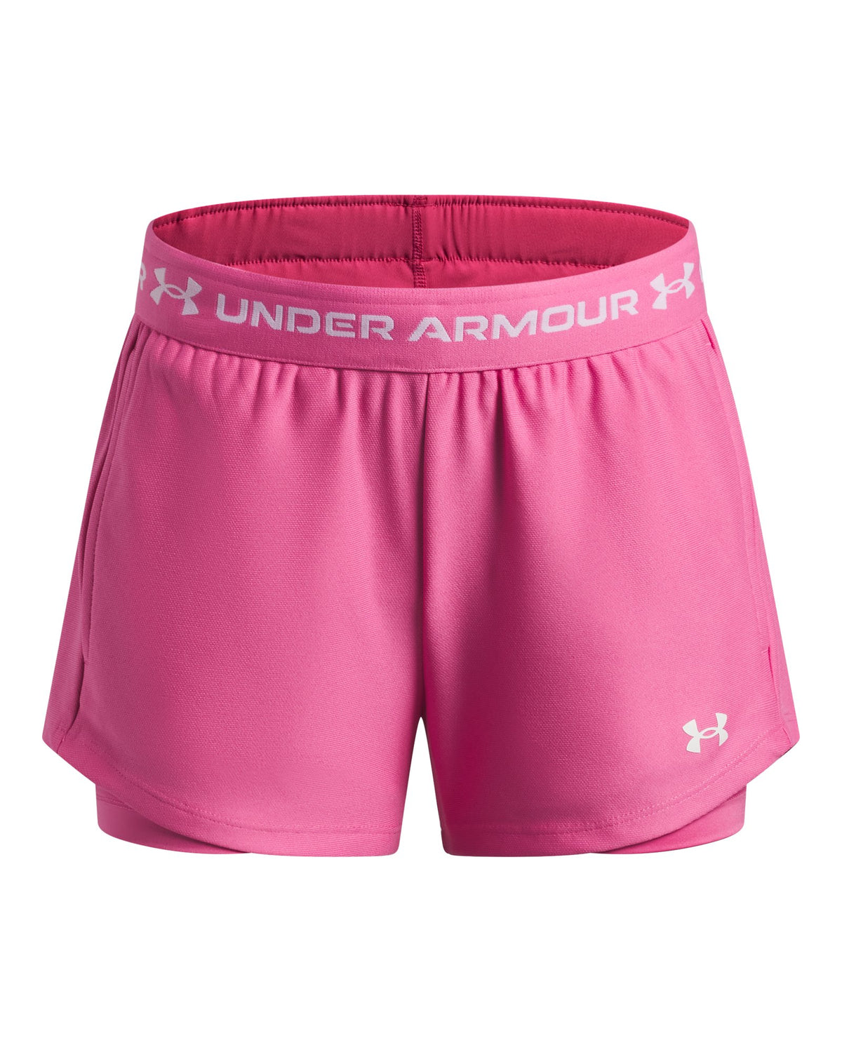 UA Tech™ Play Up Girls' 2-in-1 Shorts - Pink