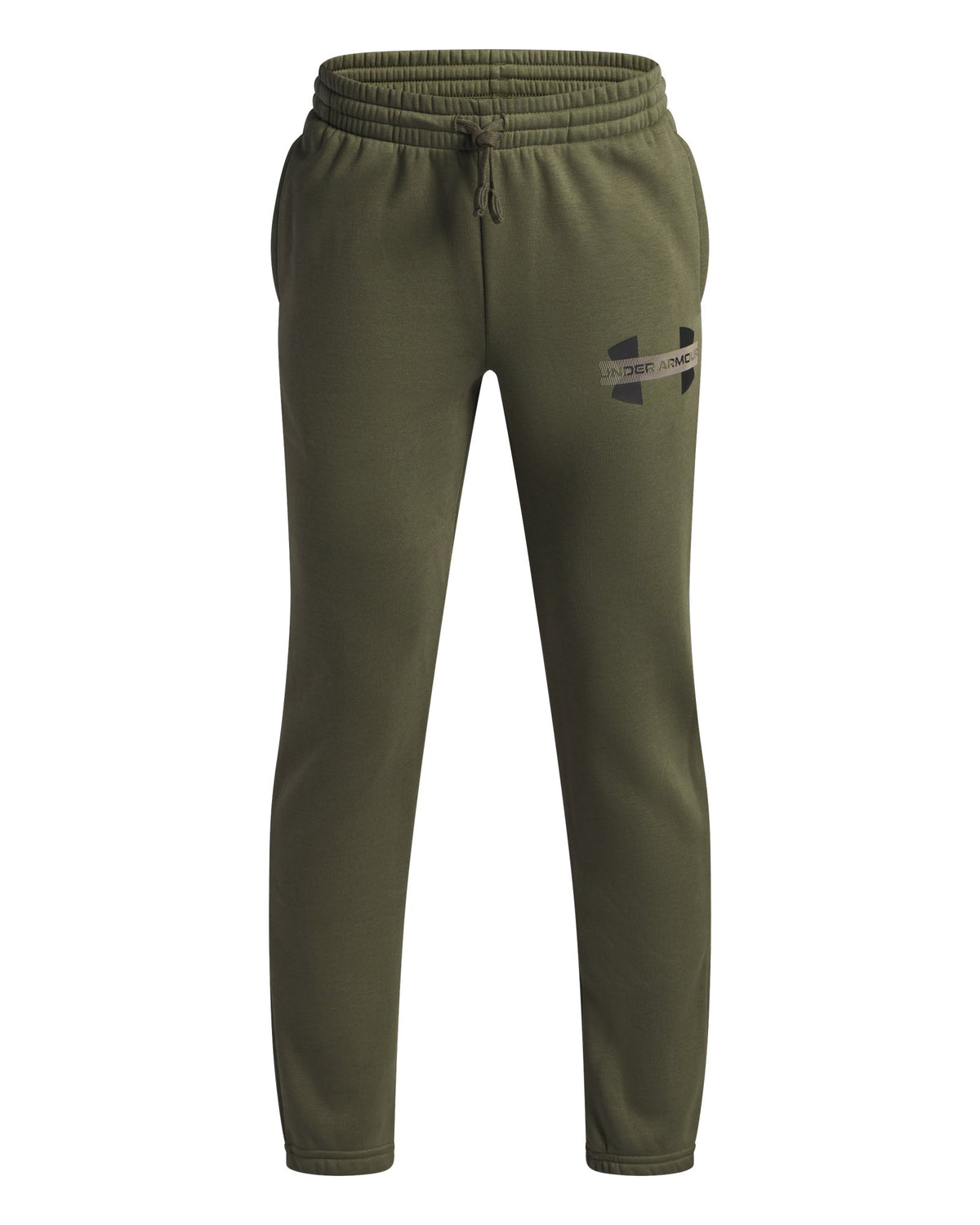 UA Rival Fleece Colorblock Graphic Boys' Joggers - Green