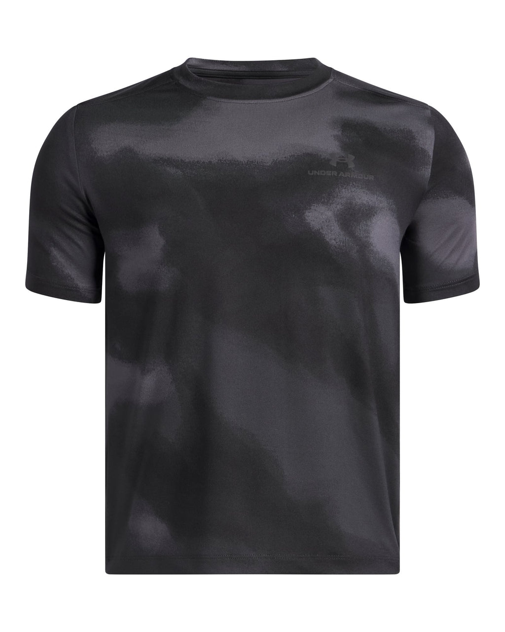 UA Vanish Printed Boys' Short Sleeve - Black
