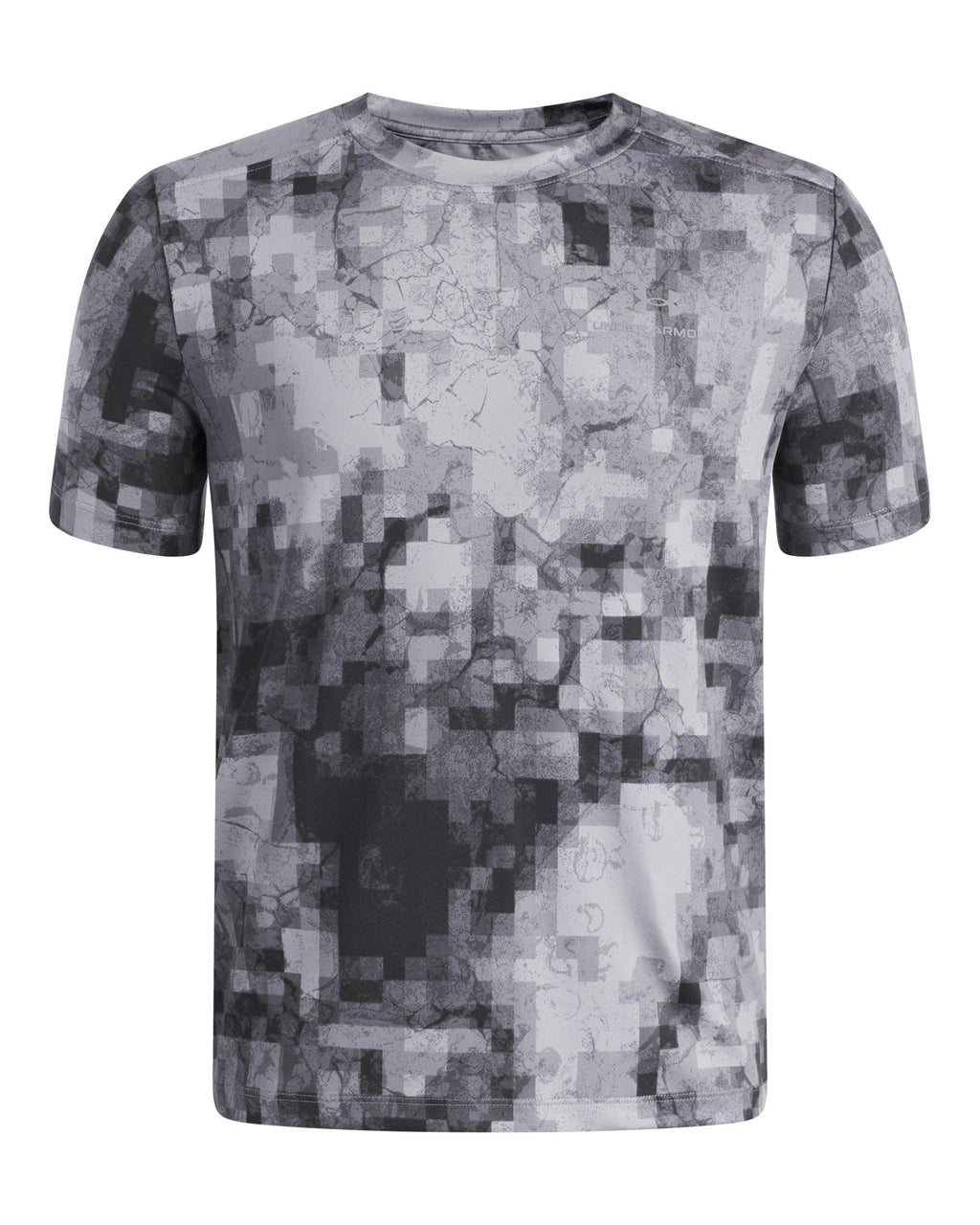 UA Vanish Printed Boys' Short Sleeve - Black