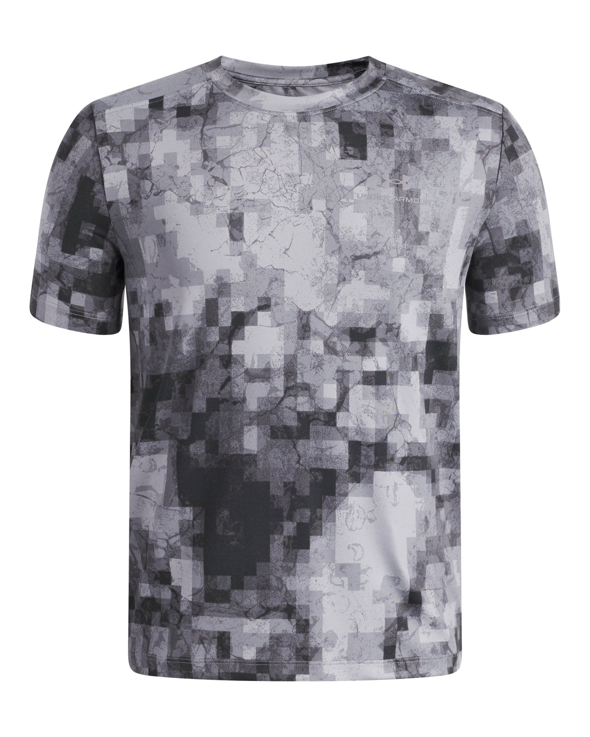 UA Vanish Printed Boys' Short Sleeve - Black