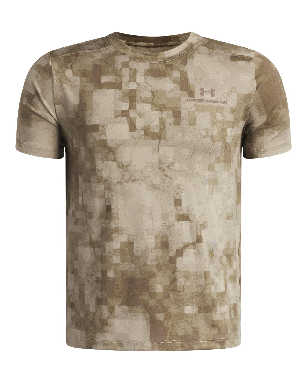 UA Vanish Printed Boys' Short Sleeve - Brown
