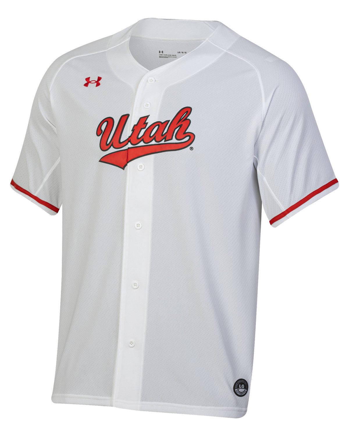 UA Utah Collegiate Baseball Unisex Replica Jersey - White