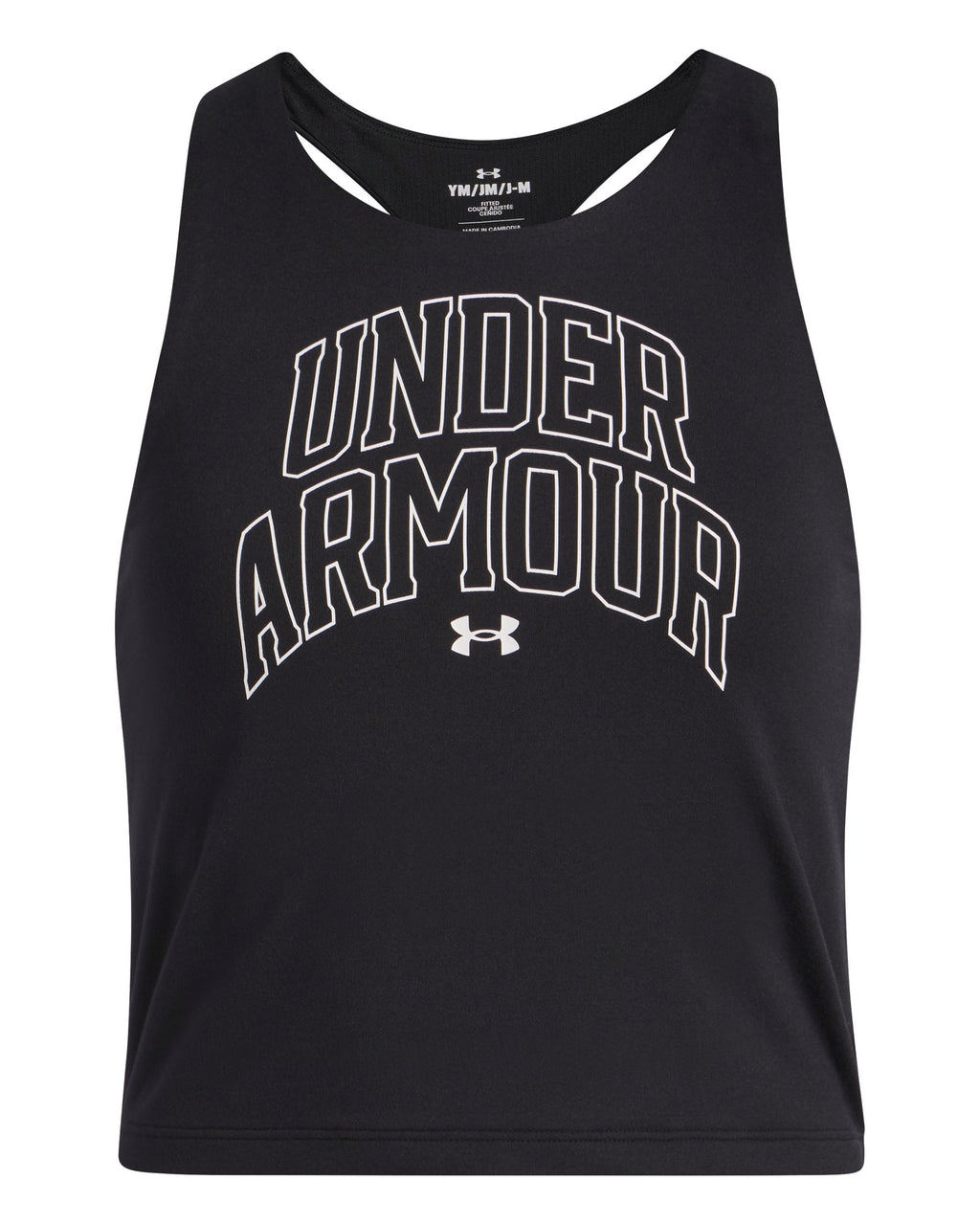 UA Motion Branded Girls' Tank - Black