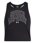 UA Motion Branded Girls' Tank - Black