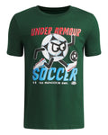 UA Graphic Soccer Boys' Short Sleeve - Green