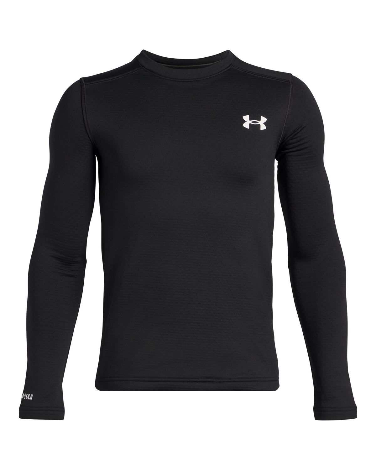 UA Base™ 4.0 Boys' Crew - Black