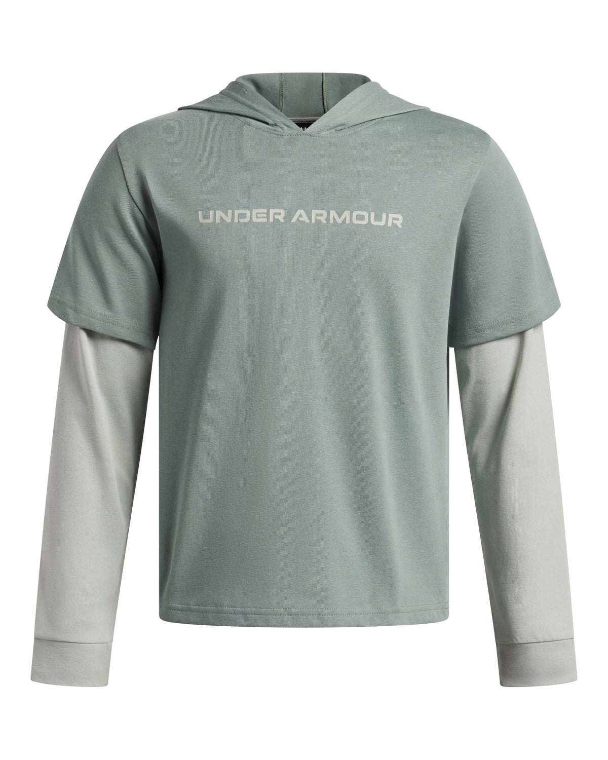 UA Rival Heavyweight CO Wordmark Boys' Hoodie - Green