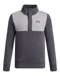 UA Rival Fleece Boys' Snap Top - Gray