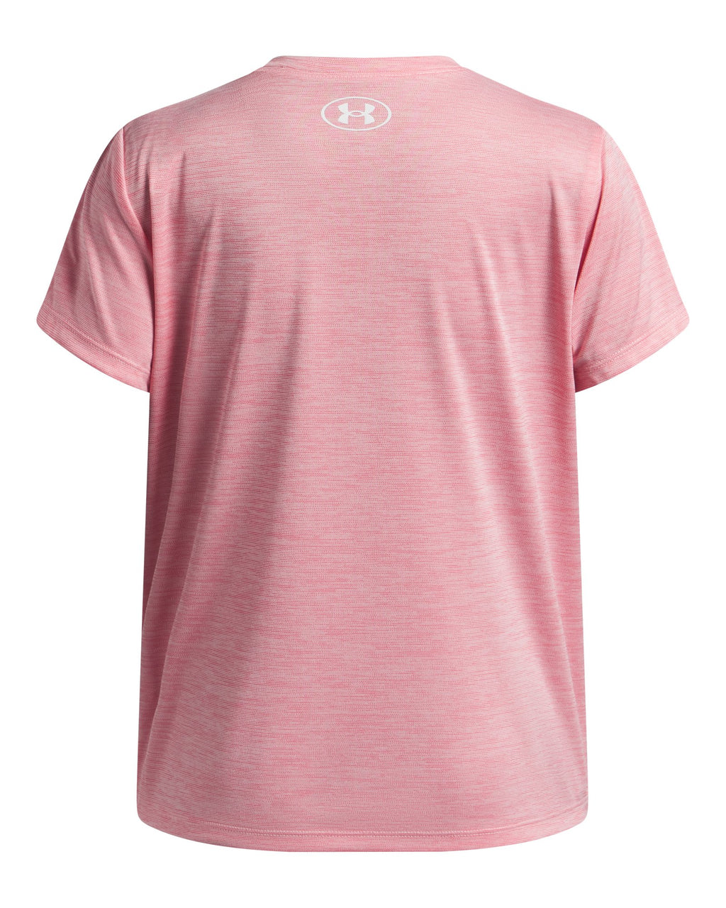UA Tech™ Twist Wordmark Logo Girls' Short Sleeve - Pink
