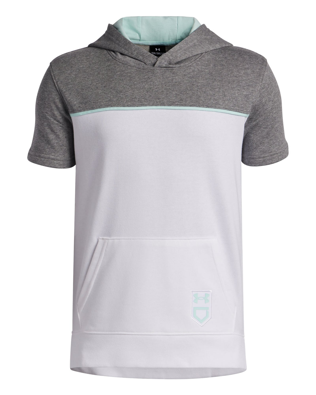 UA Utility Boys' Short Sleeve Hoodie - White
