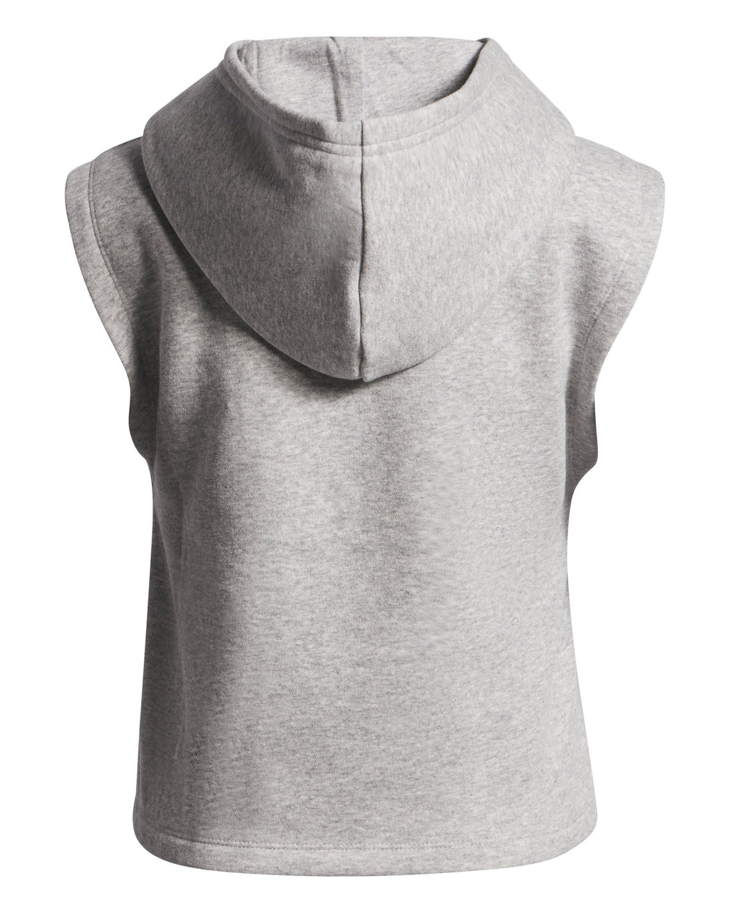 UA Rival Fleece Piped Girls' Sleeveless Hoodie - Gray