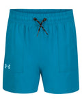 UA UPF 50+ Stretch Girls' Base Shorts - Blue