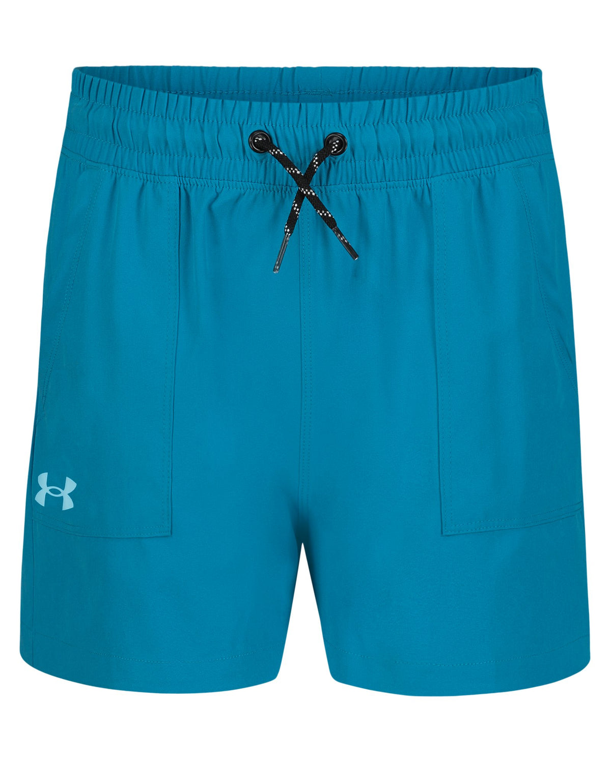 UA UPF 50+ Stretch Girls' Base Shorts - Blue