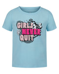UA Never Quit Little Girls' Short Sleeve - Blue