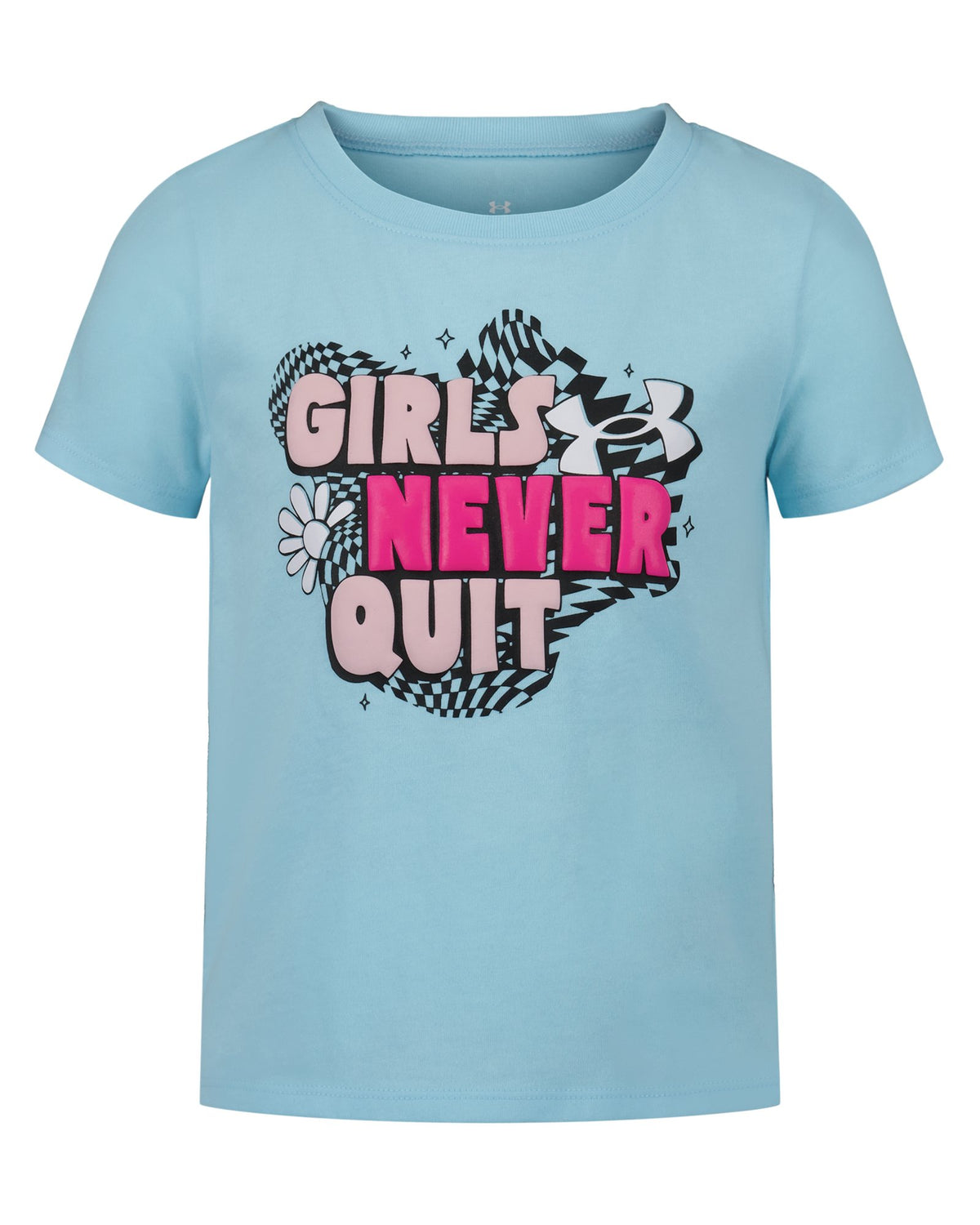 UA Never Quit Little Girls' Short Sleeve - Blue