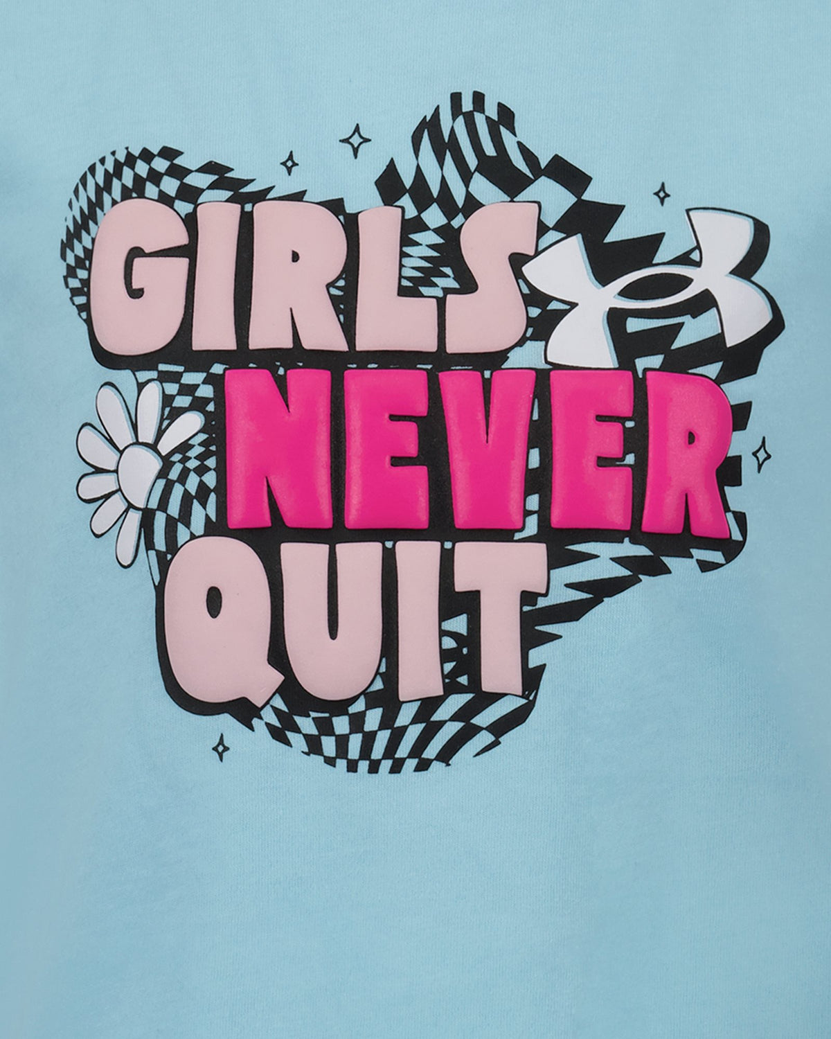UA Never Quit Little Girls' Short Sleeve - Blue