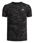UA Camo Printed Boys' Short Sleeve - Black