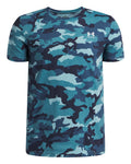 UA Camo Printed Boys' Short Sleeve - Blue