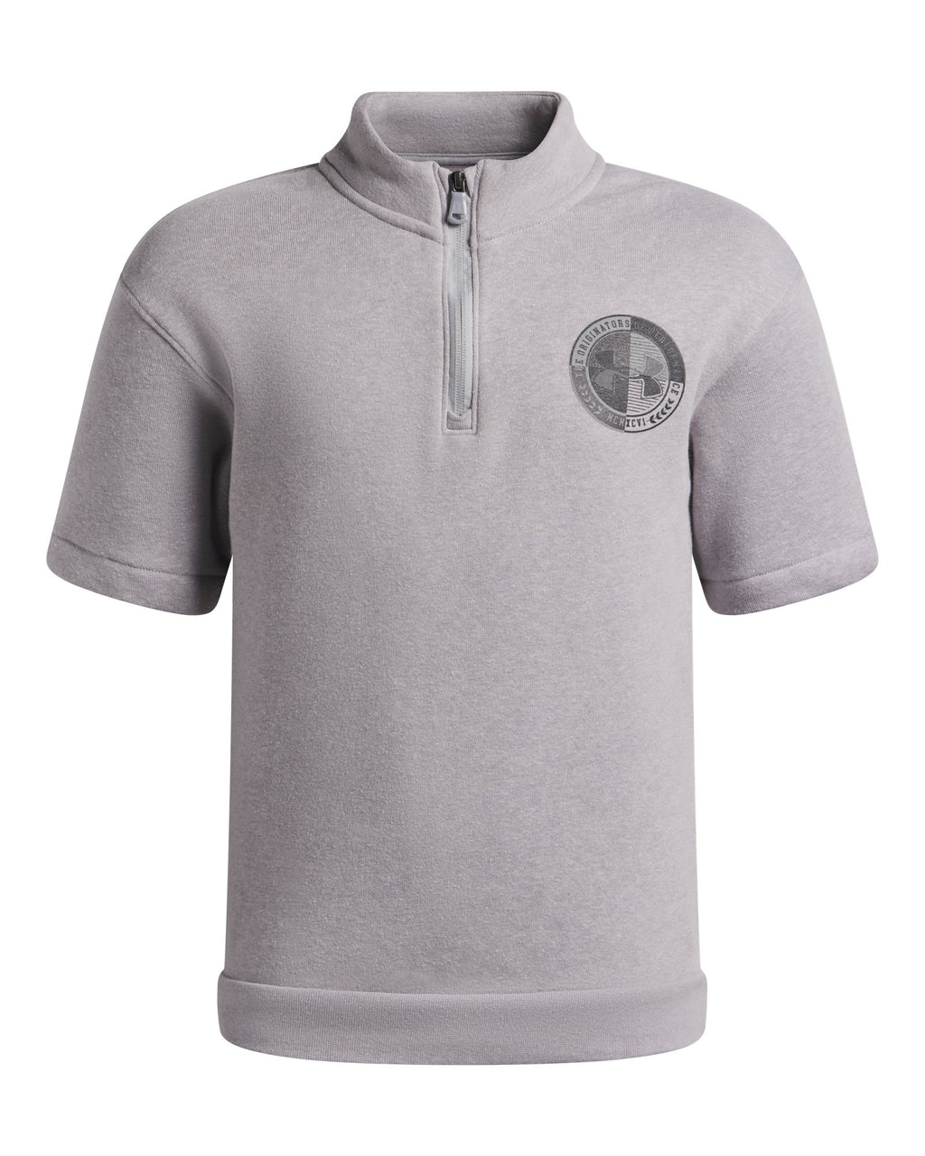 UA Rival Fleece Boys' Short Sleeve ¼ Zip - Gray