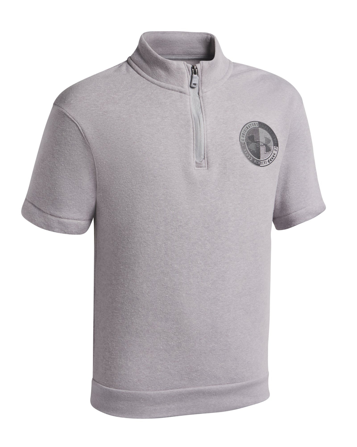 UA Rival Fleece Boys' Short Sleeve ¼ Zip - Gray
